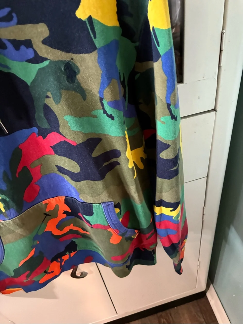 Polo Ralph Lauren Polo Player Camo Hoodie sz S euc